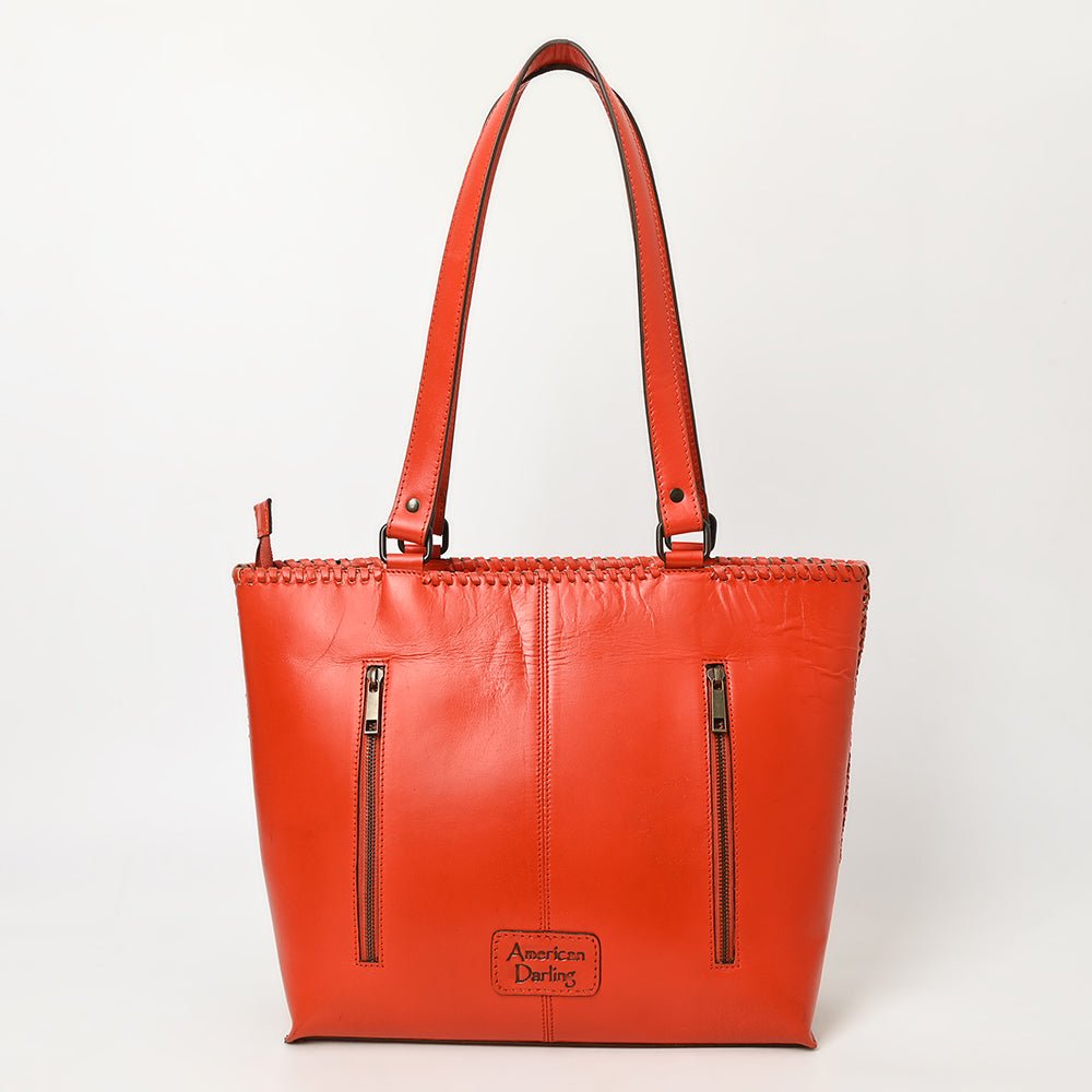 American Darling Hand-Tooled Genuine Leather Tote