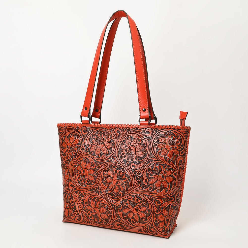American Darling Hand-Tooled Genuine Leather Tote
