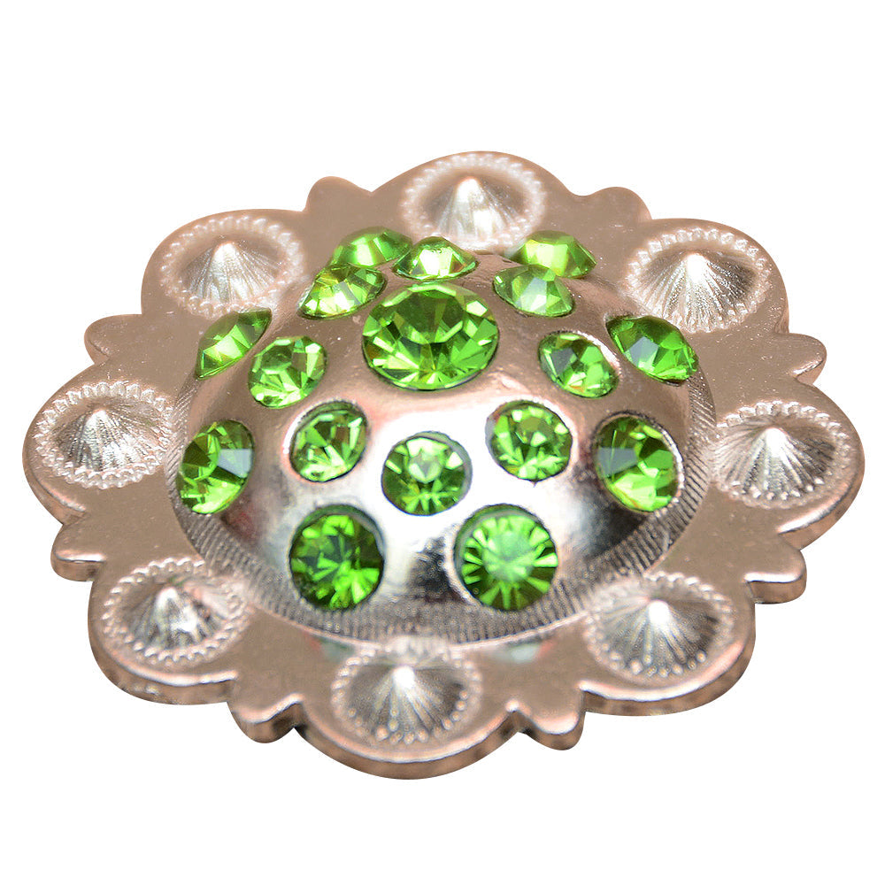 Hilason Olivine Crystal Rhinestone Bling Berry Concho Saddle Tack Cowgirl