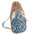OHLAY Upcycled Wool Canvas Hair-On Genuine Leather Backpack