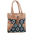 OHLAY Upcycled Wool Hair-On Genuine Leather Tote