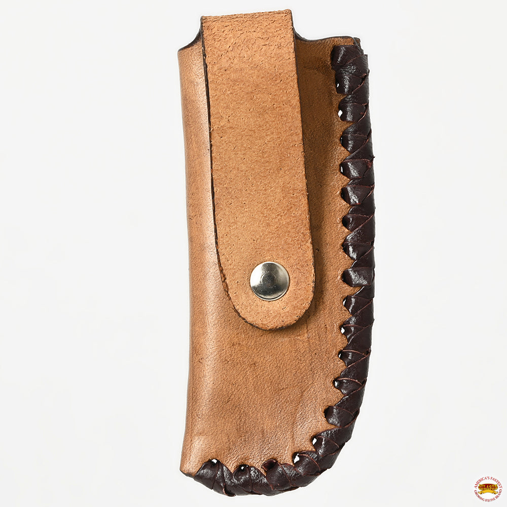 Med-Lrg Hilason Western Floral Stylish Design Geniune Leather Knife Holder