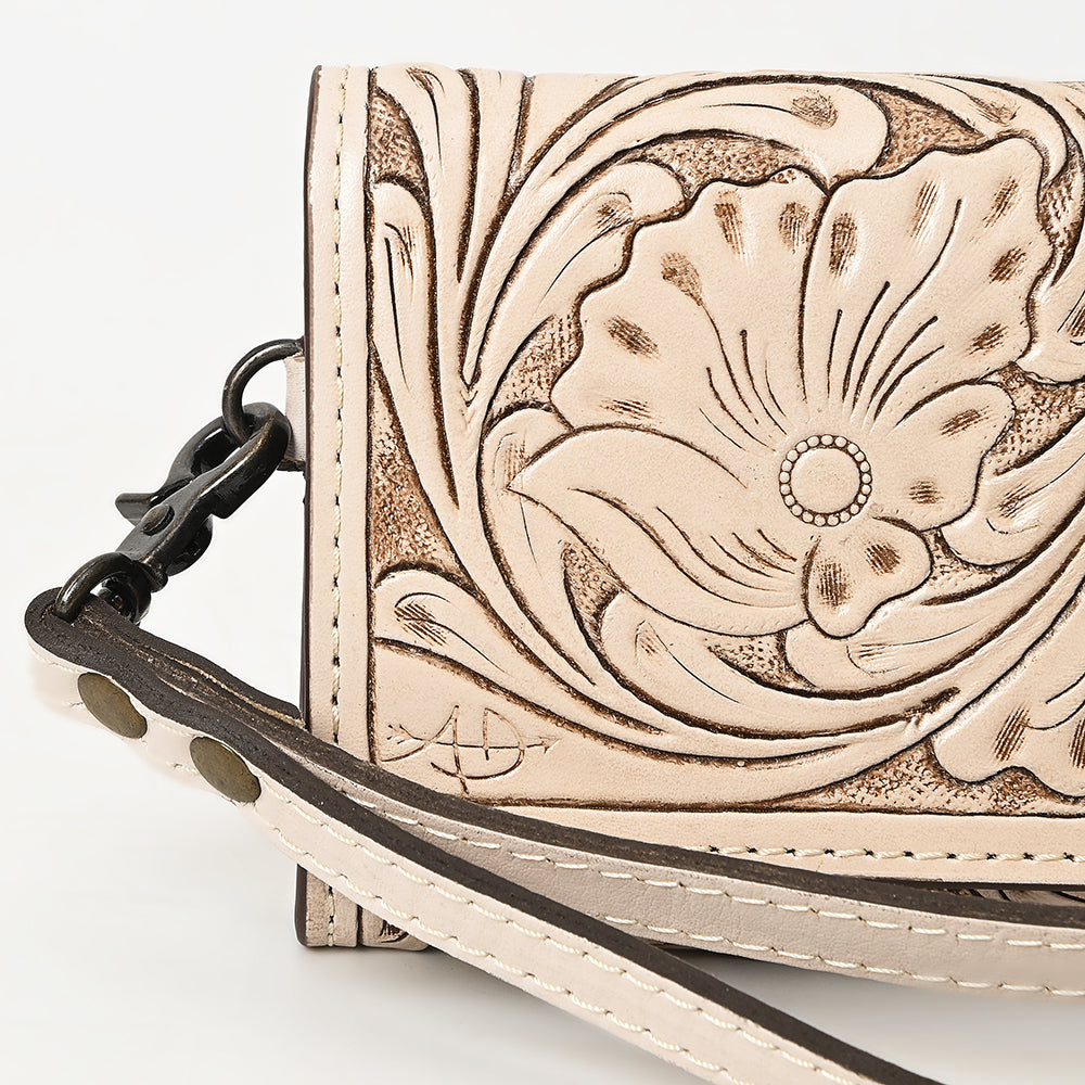 American Darling Clutch Hand Tooled Genuine Leather