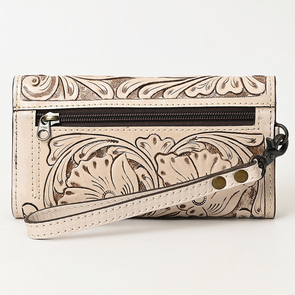 American Darling Clutch Hand Tooled Genuine Leather