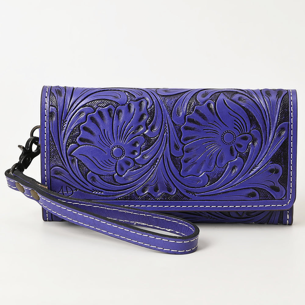 American Darling Clutch Hand Tooled Genuine Leather