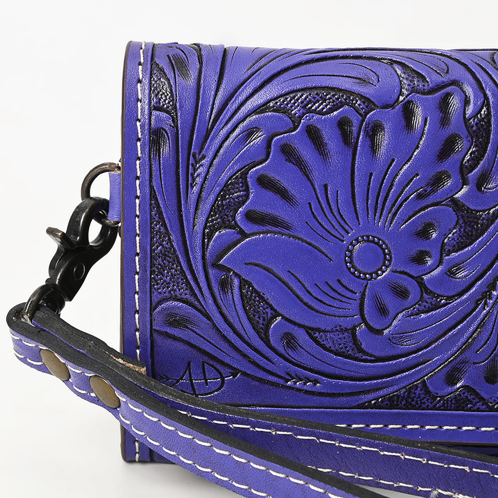 American Darling Clutch Hand Tooled Genuine Leather