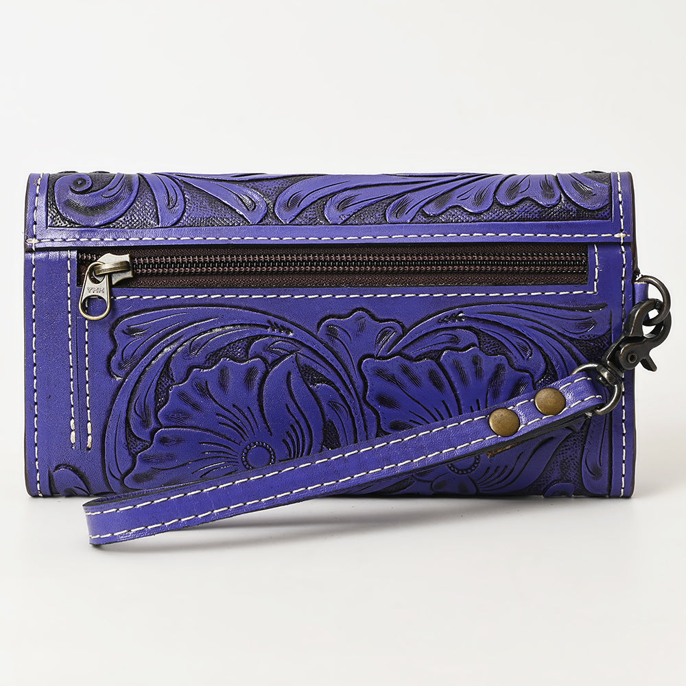 American Darling Clutch Hand Tooled Genuine Leather