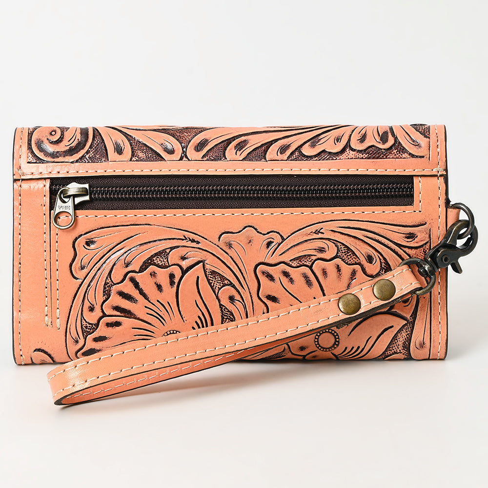 American Darling Clutch Hand Tooled Genuine Leather