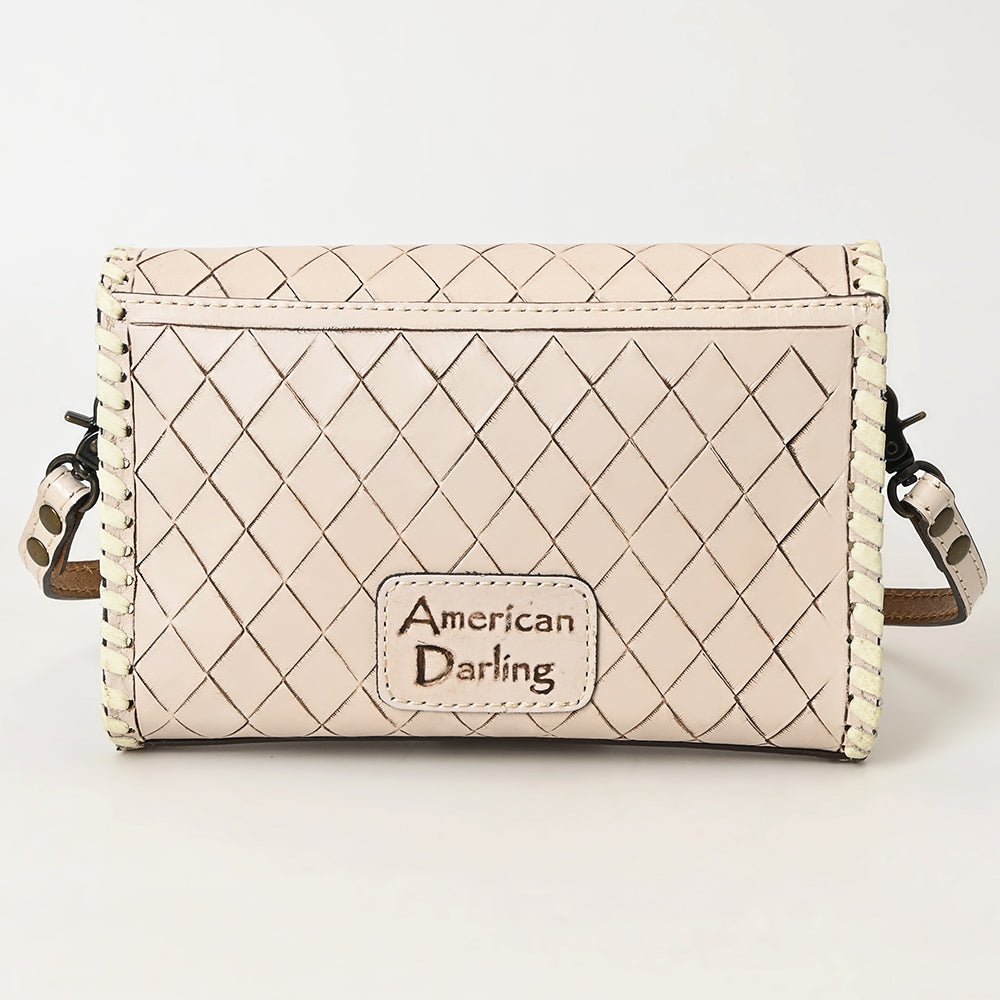 American Darling Wallet Hand Tooled Genuine Leather