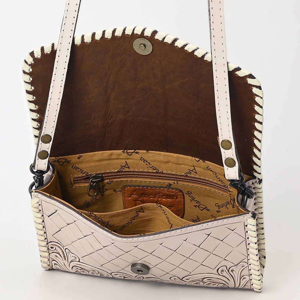 American Darling Wallet Hand Tooled Genuine Leather