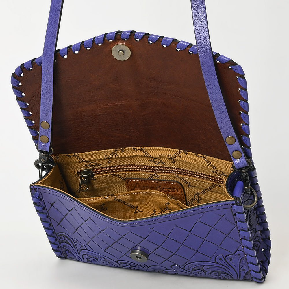 American Darling Wallet Hand Tooled Genuine Leather