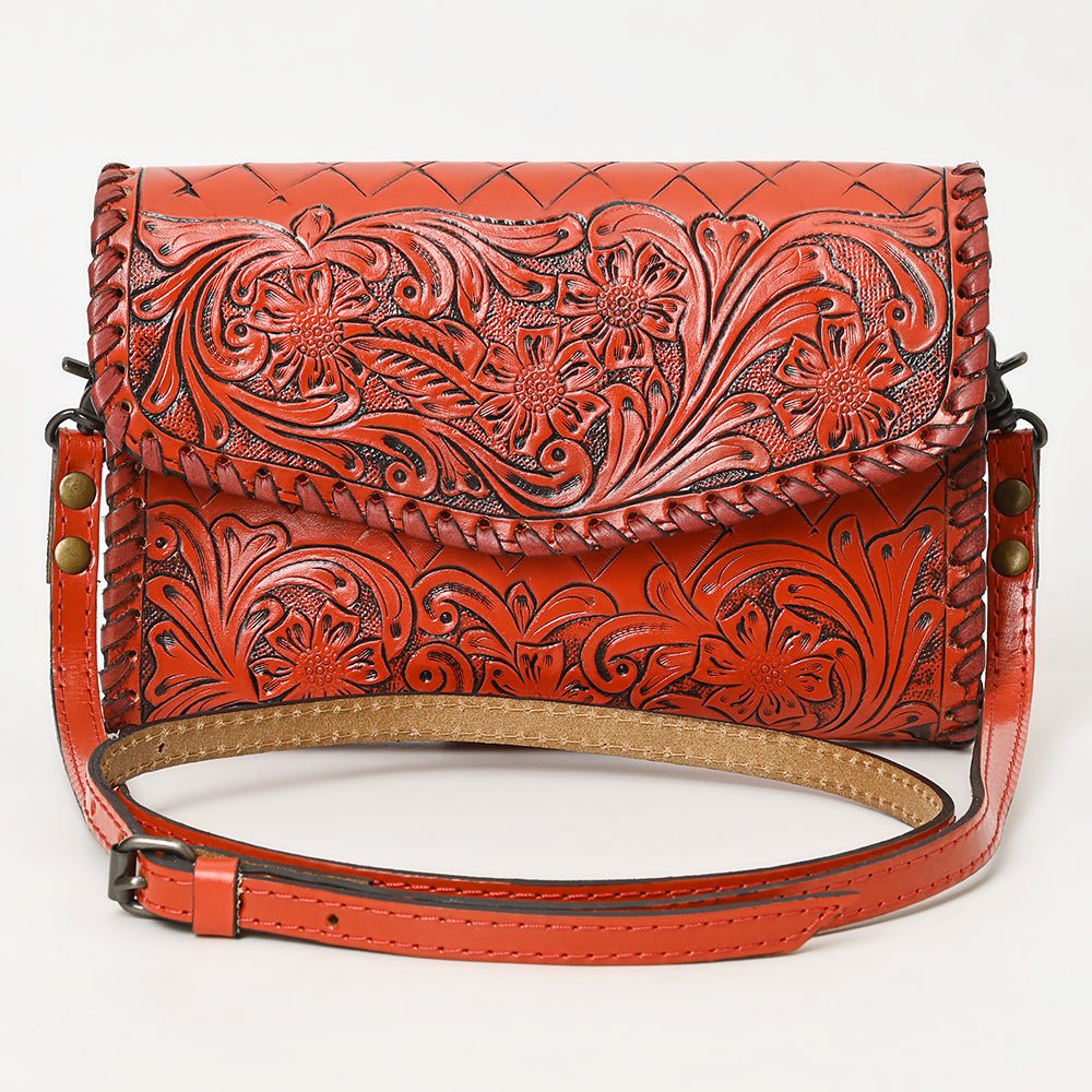 American Darling Wallet Hand Tooled Genuine Leather