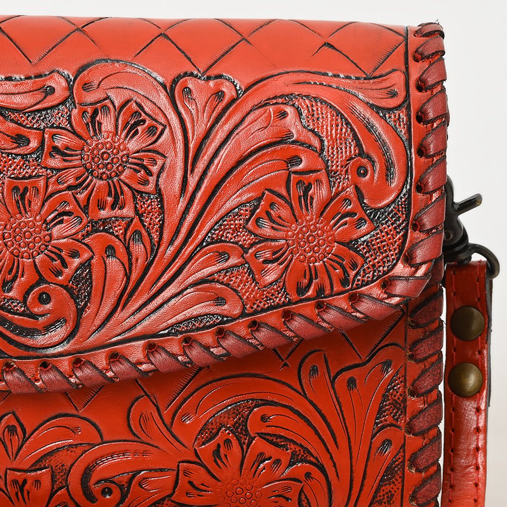 American Darling Wallet Hand Tooled Genuine Leather