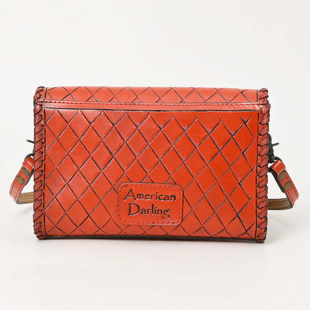 American Darling Wallet Hand Tooled Genuine Leather