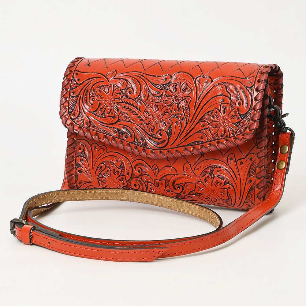 American Darling Wallet Hand Tooled Genuine Leather