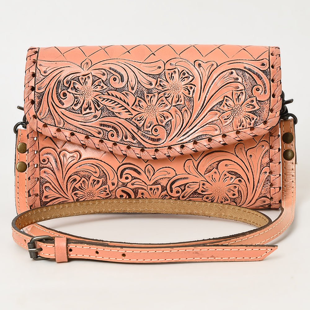 American Darling Wallet Hand Tooled Genuine Leather