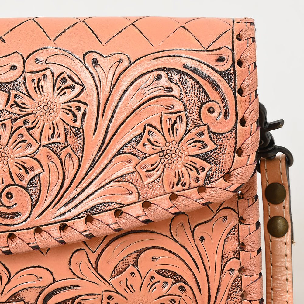 American Darling Wallet Hand Tooled Genuine Leather