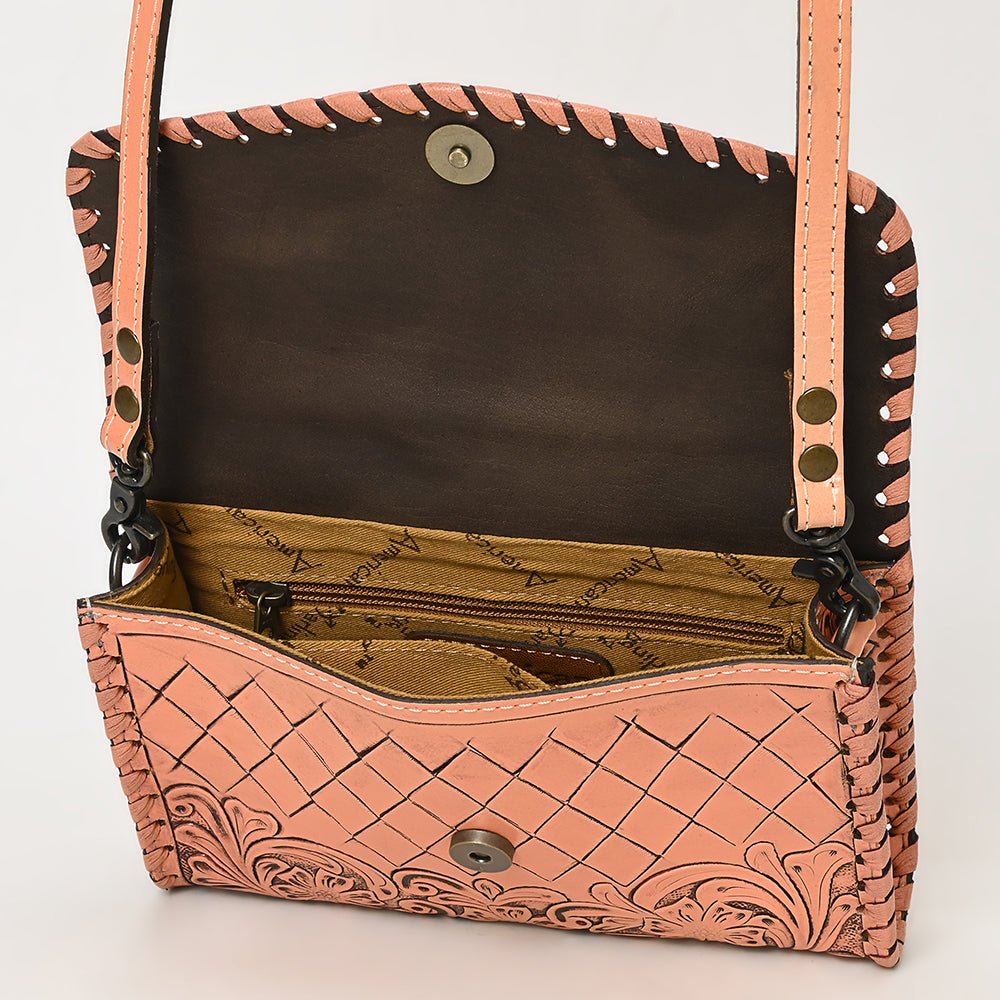 American Darling Wallet Hand Tooled Genuine Leather