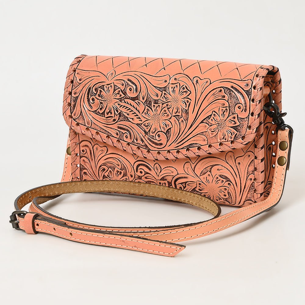 American Darling Wallet Hand Tooled Genuine Leather