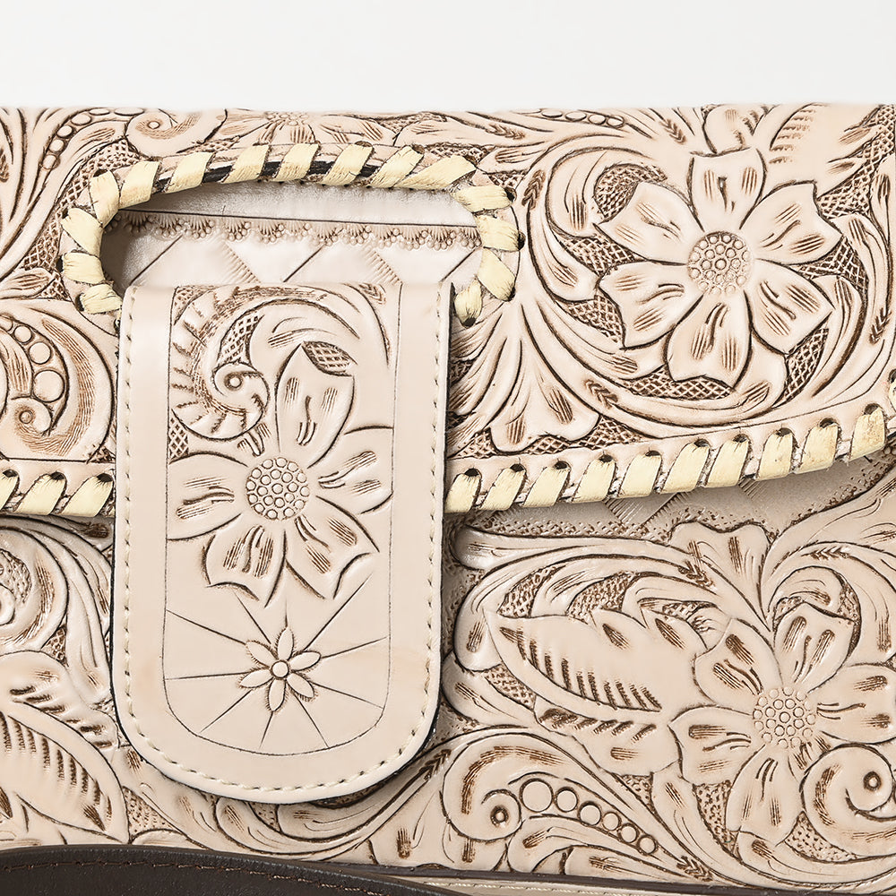 American Darling Wallet Hand Tooled Genuine Leather