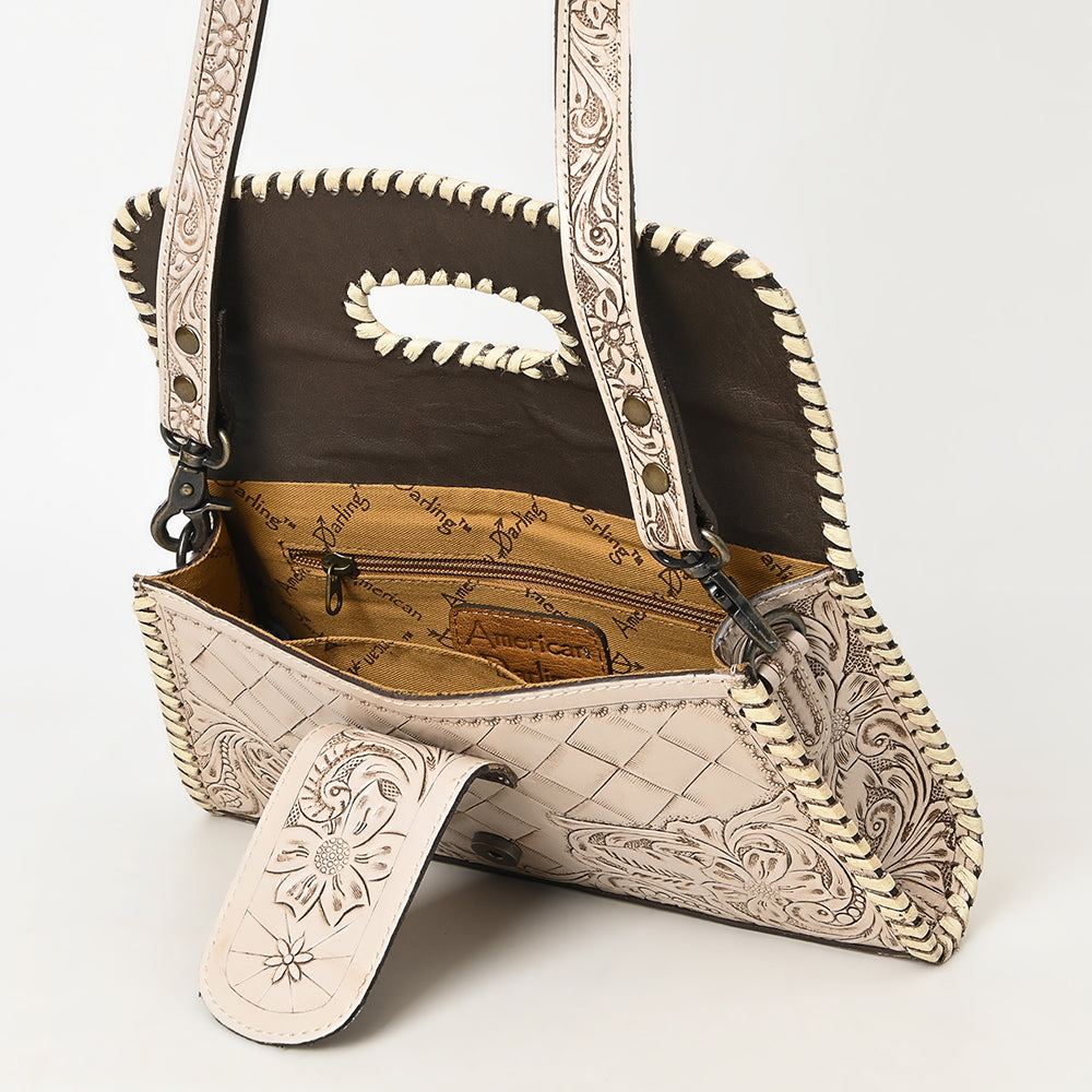 American Darling Wallet Hand Tooled Genuine Leather