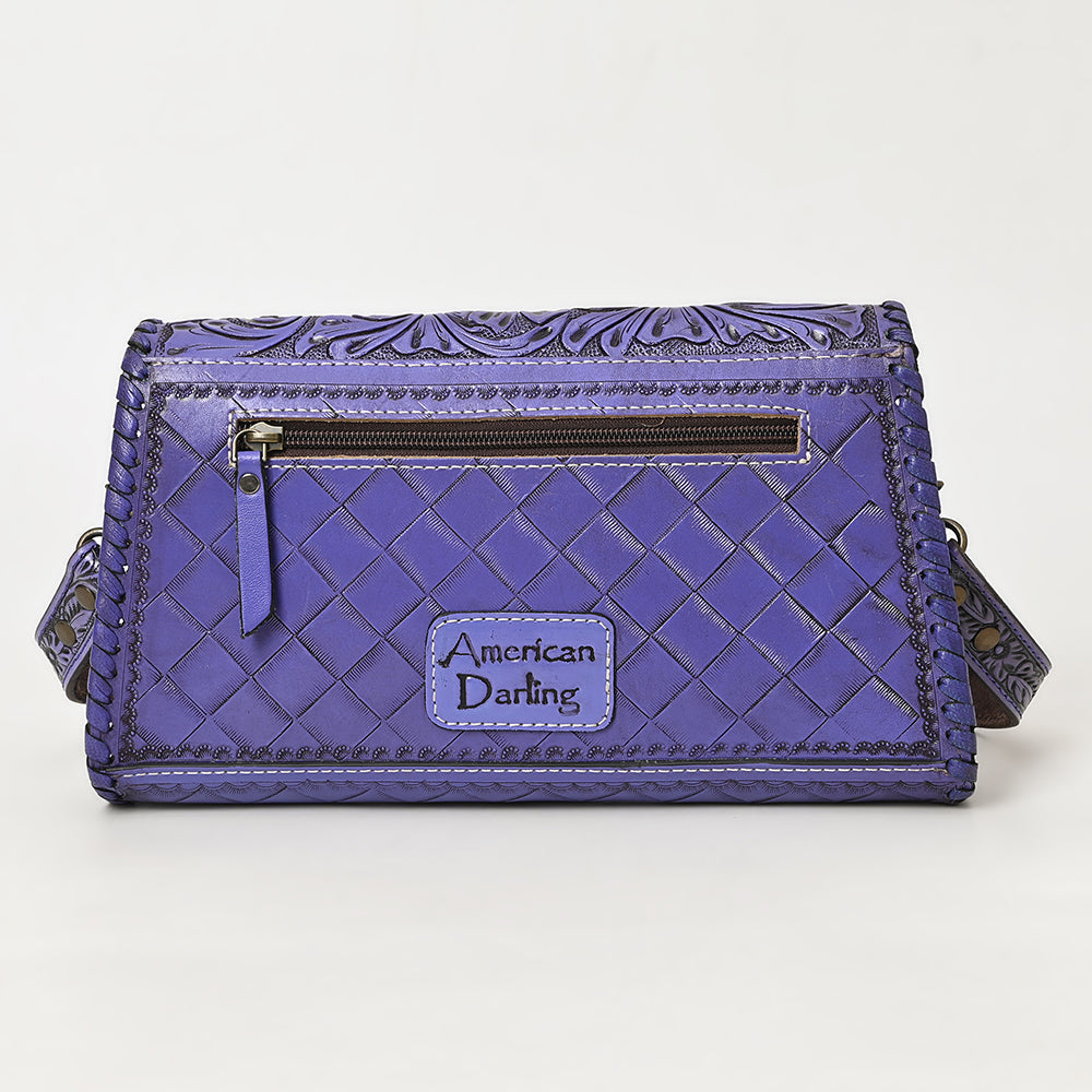 American Darling Wallet Hand Tooled Genuine Leather