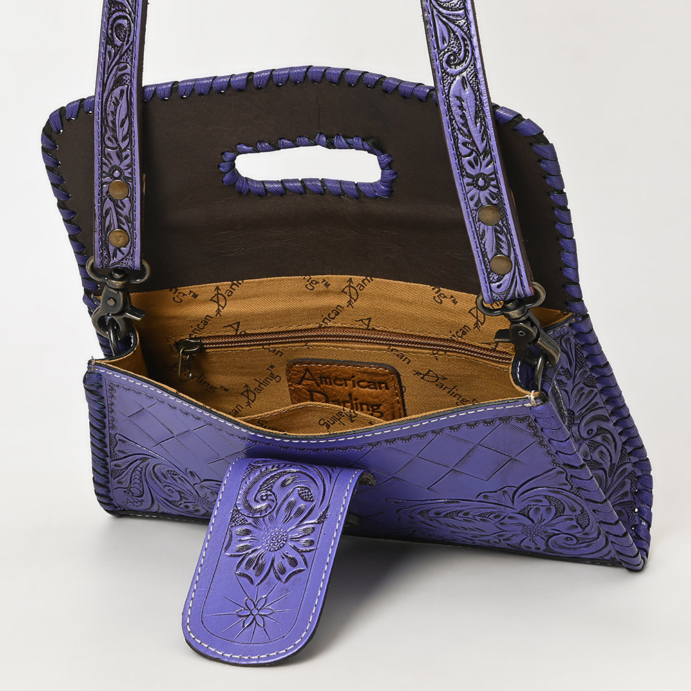 American Darling Wallet Hand Tooled Genuine Leather