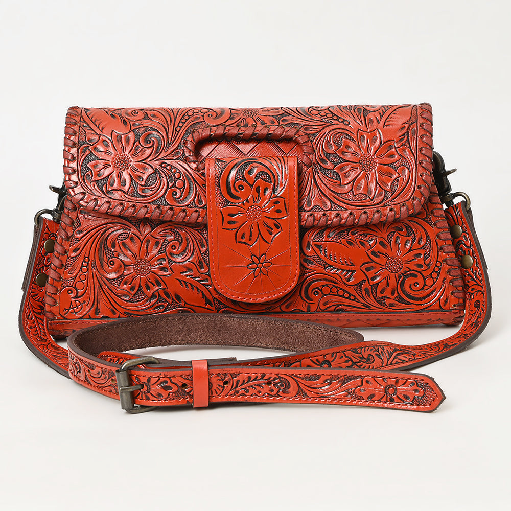 American Darling Wallet Hand Tooled Genuine Leather