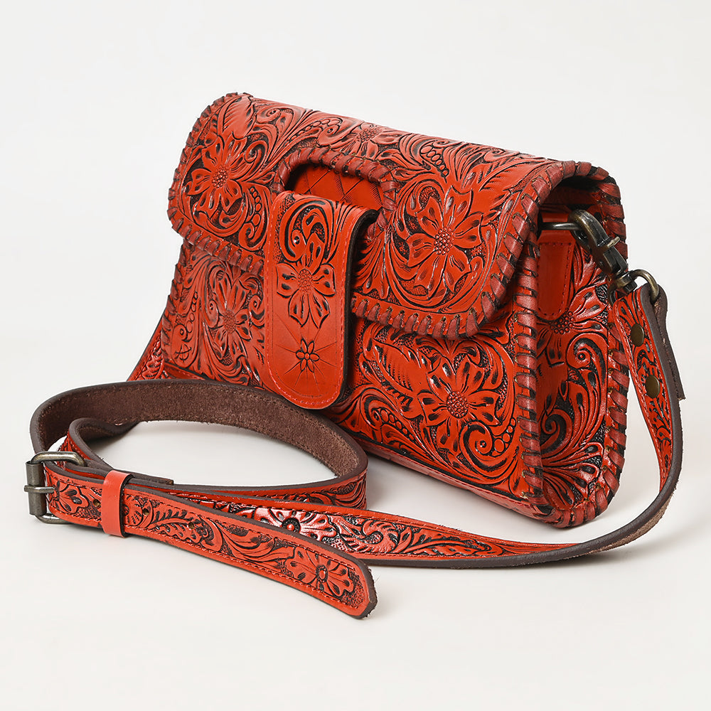 American Darling Wallet Hand Tooled Genuine Leather