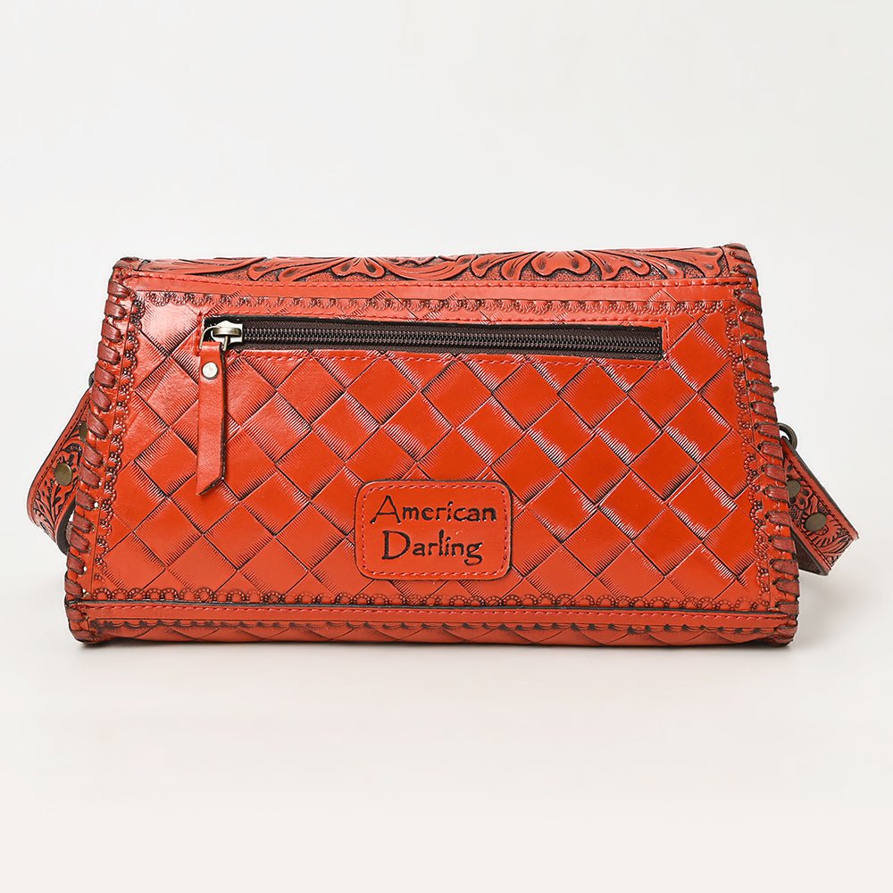 American Darling Wallet Hand Tooled Genuine Leather