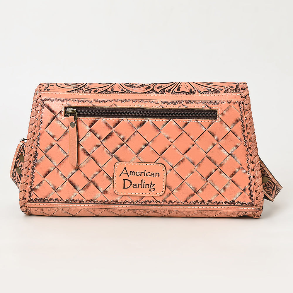 American Darling Wallet Hand Tooled Genuine Leather
