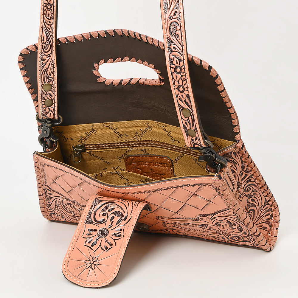 American Darling Wallet Hand Tooled Genuine Leather
