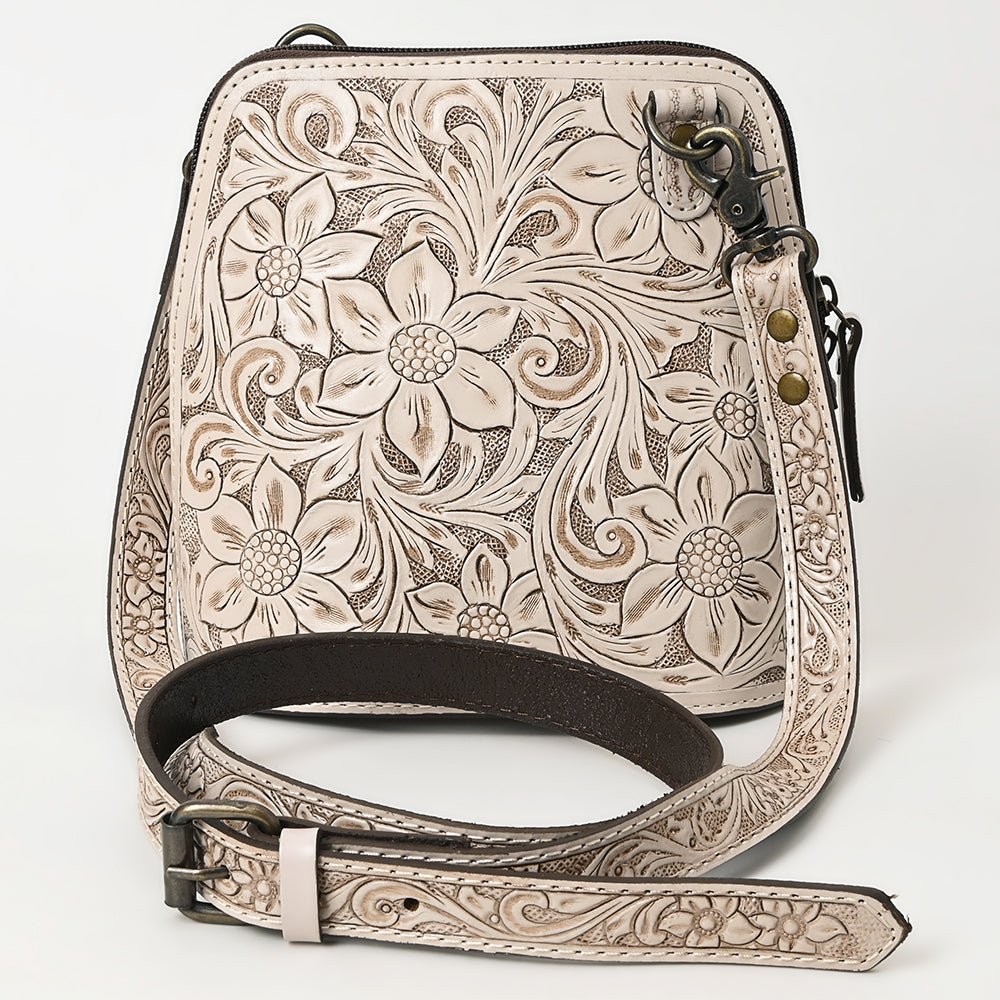 American Darling Crossbody Hand Tooled Genuine Leather
