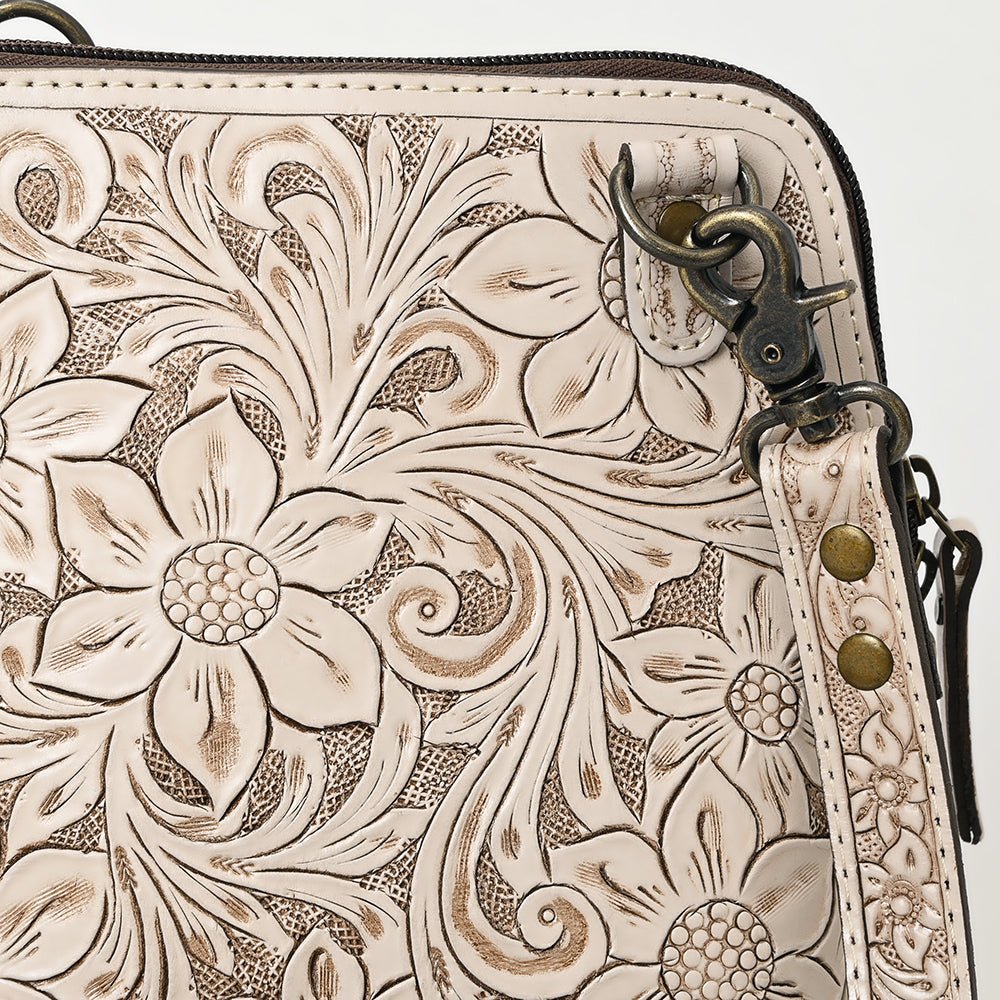 American Darling Crossbody Hand Tooled Genuine Leather