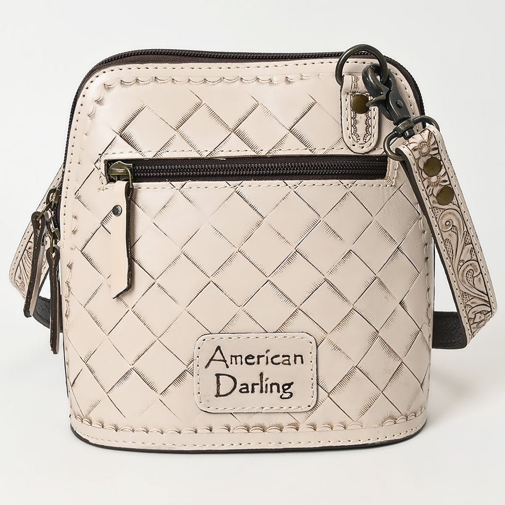 American Darling Crossbody Hand Tooled Genuine Leather