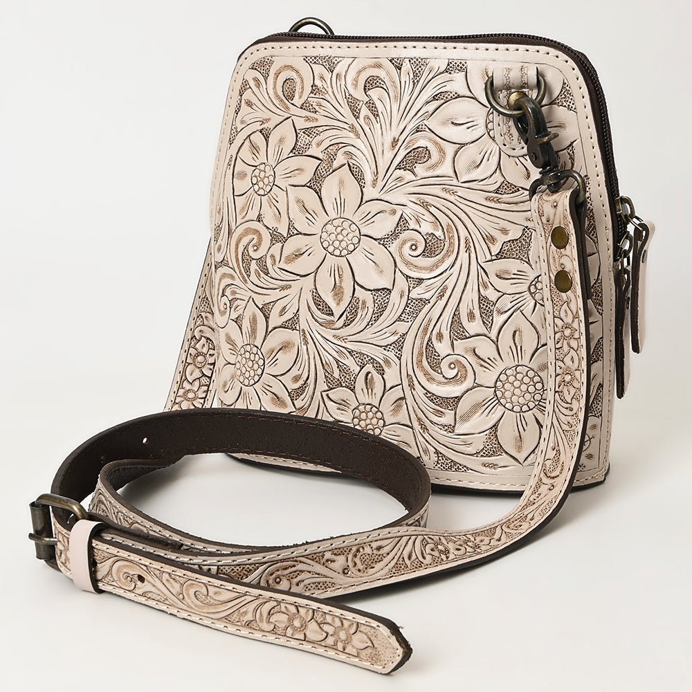 American Darling Crossbody Hand Tooled Genuine Leather