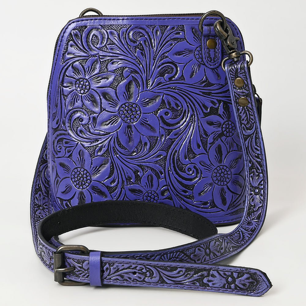 American Darling Crossbody Hand Tooled Genuine Leather