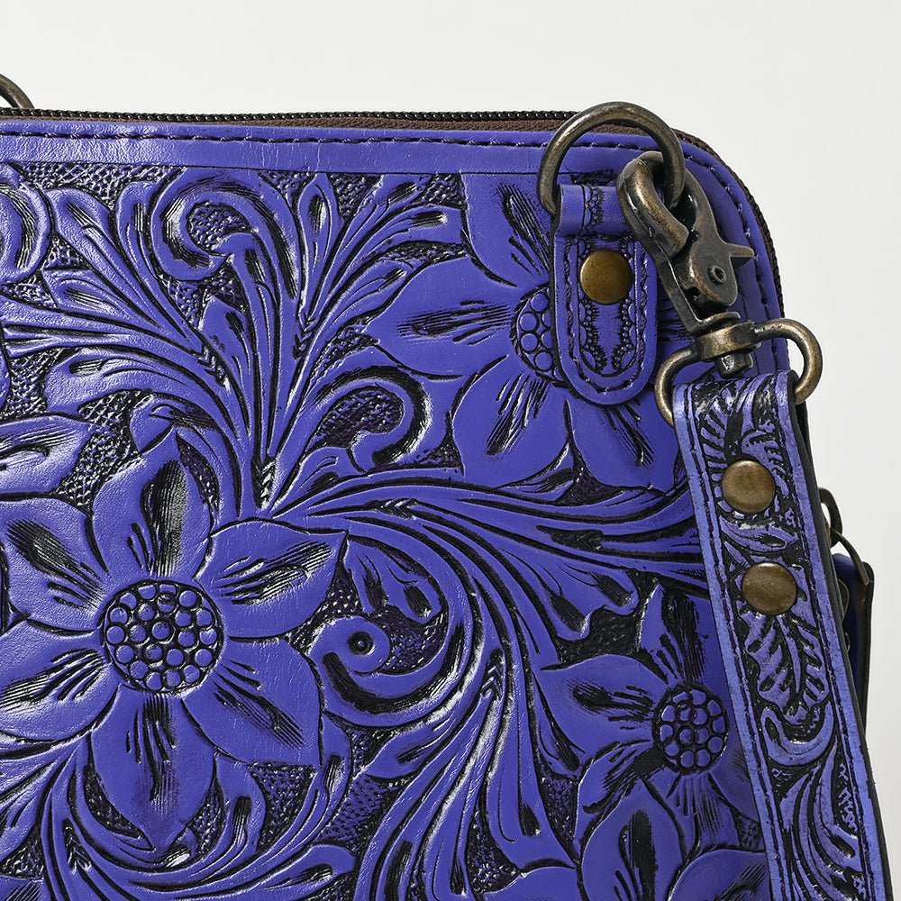 American Darling Crossbody Hand Tooled Genuine Leather