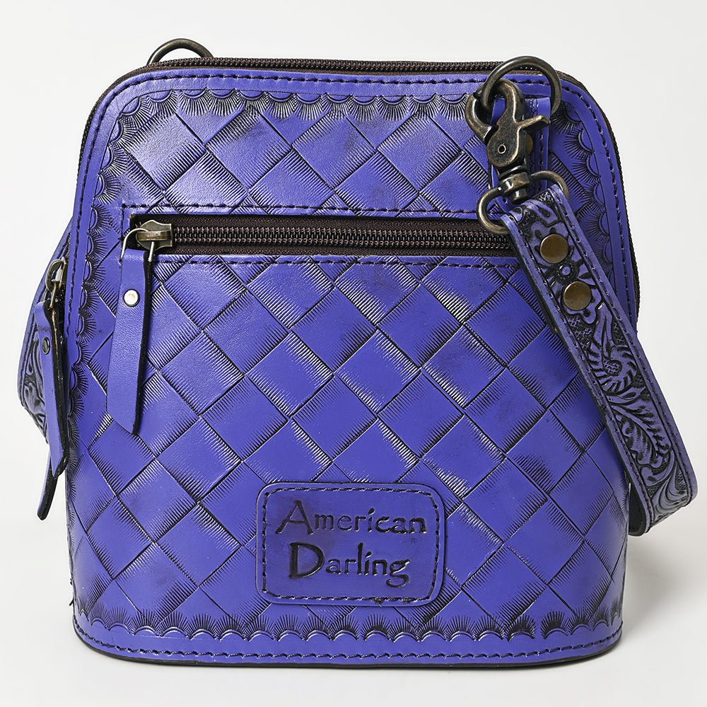 American Darling Crossbody Hand Tooled Genuine Leather