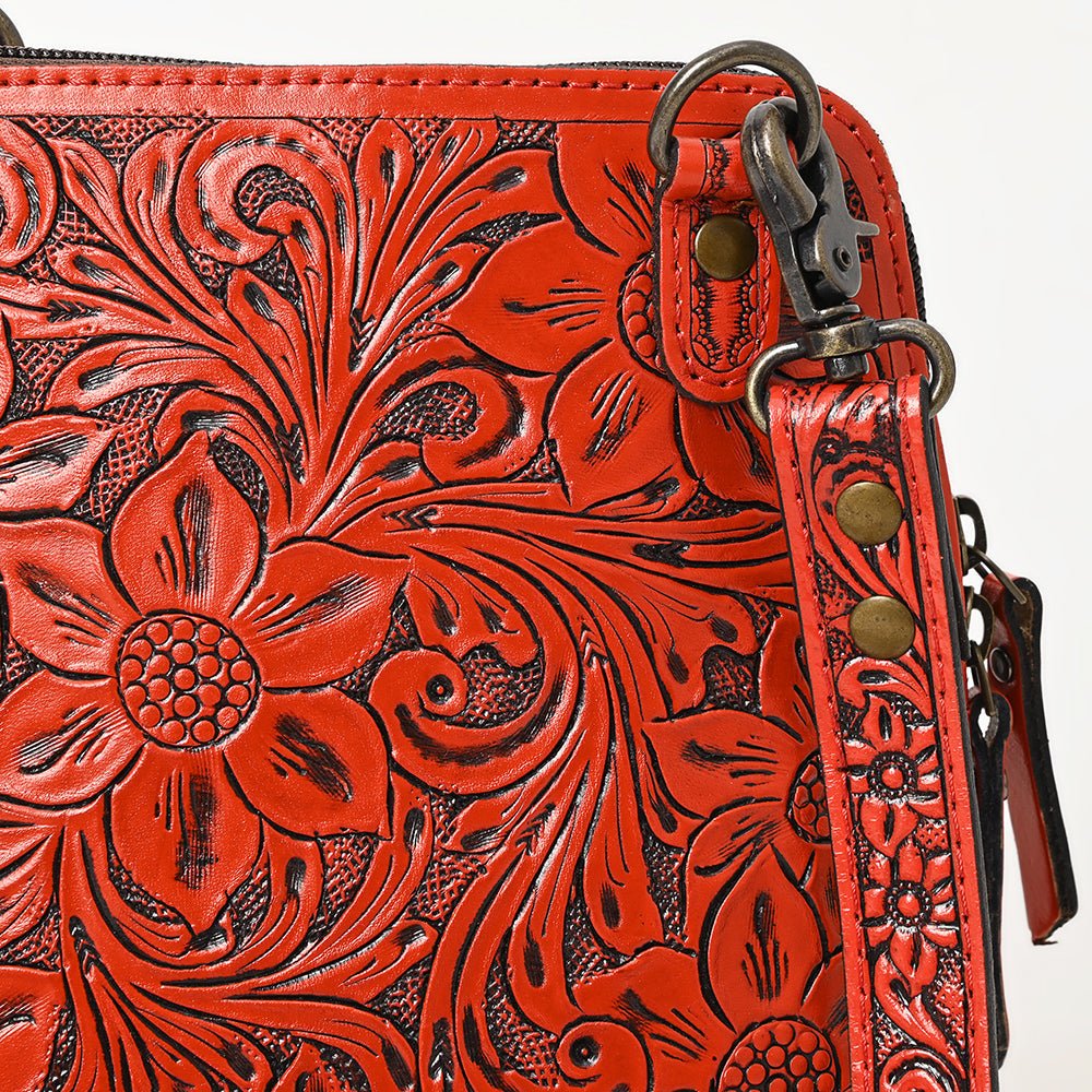 American Darling Crossbody Hand Tooled Genuine Leather