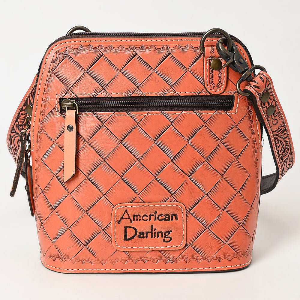 American Darling Crossbody Hand Tooled Genuine Leather