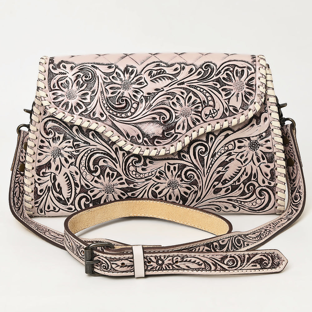 American Darling Hand-Tooled Genuine Leather Clutch