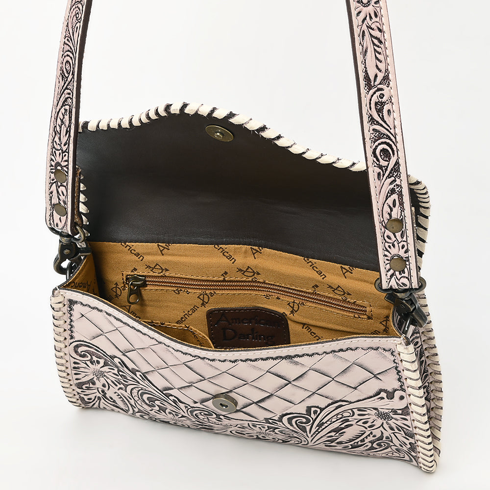 American Darling Hand-Tooled Genuine Leather Clutch