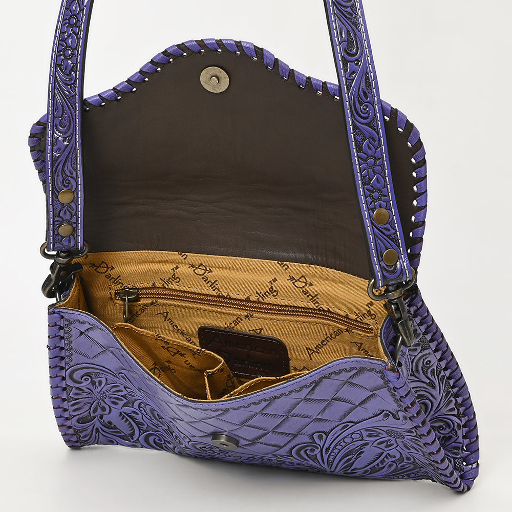 American Darling Hand-Tooled Genuine Leather Clutch