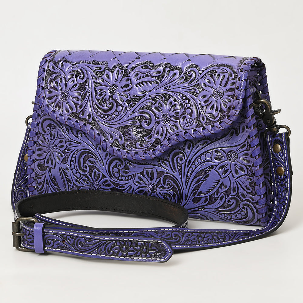American Darling Hand-Tooled Genuine Leather Clutch