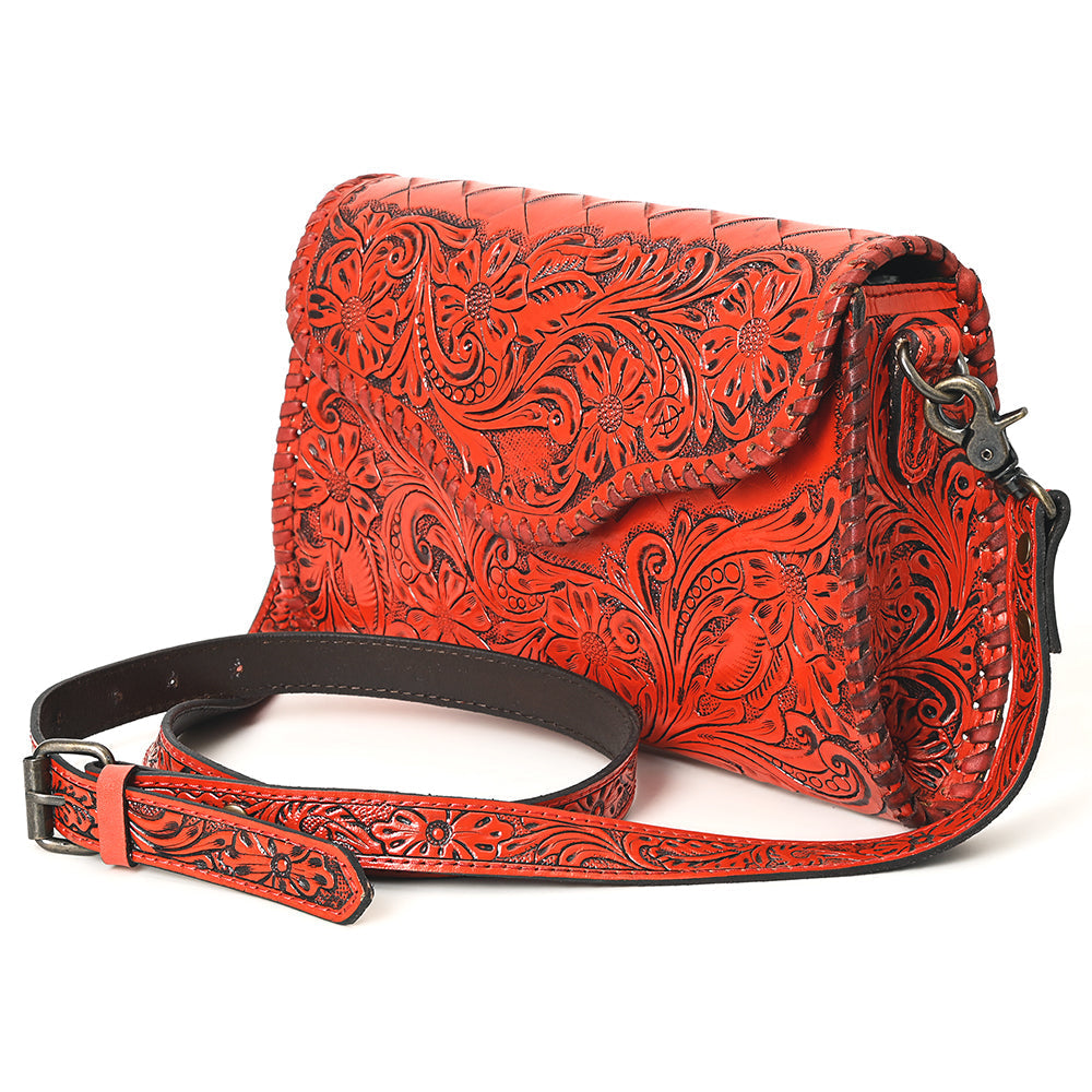American Darling Hand-Tooled Genuine Leather Clutch