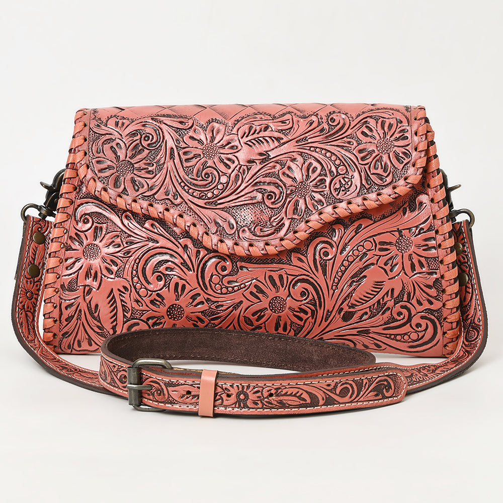 American Darling Hand-Tooled Genuine Leather Clutch
