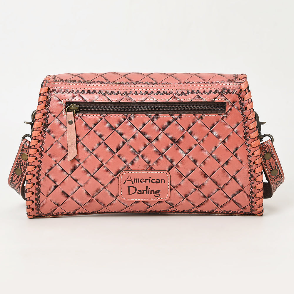 American Darling Hand-Tooled Genuine Leather Clutch