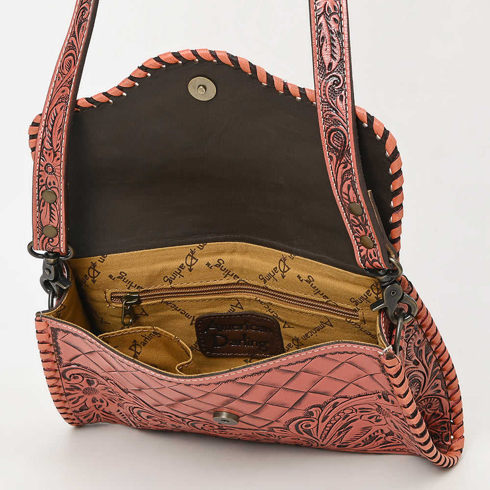 American Darling Hand-Tooled Genuine Leather Clutch