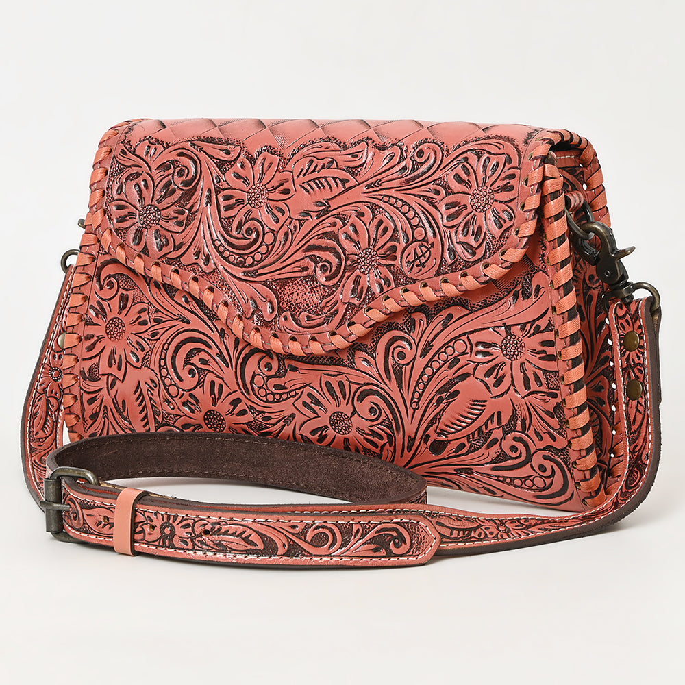 American Darling Hand-Tooled Genuine Leather Clutch